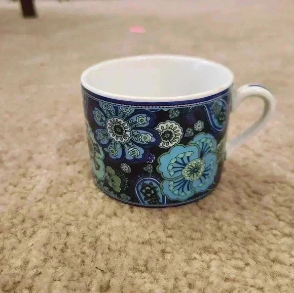 Vera Bradley by Barnes & Noble Tea for One Blue Rhapsody Tea Pot Set EUC - Picture 7 of 14